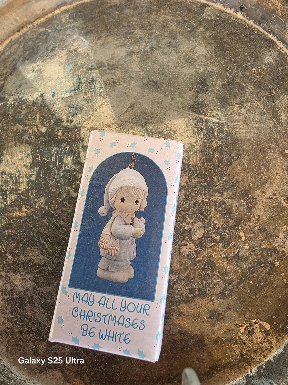 Precious Moments White Holiday Ornament - May All Your Christmases Be White